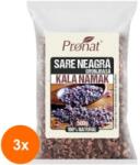 Pronat Foil Pack Set 3 x Sare Neiodata Neagra Grunjoasa Kala Namak, 500 g