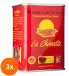 La Chinata Set 3 x Paprika Afumata Dulce in Cutie Metalica, la Chinata, 70 g