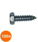 Rocast Set 100 x Surub Cap Hexagonal pentru Tabla Forma C 7976 Otel Zincat-5.5x38 (COR-100x7976C5538S)