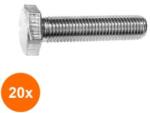 Rocast Set 20 x Surub Filetat Cap Hexagonal Otel gr. 8.8 Zincat-M14 x 50 (COR-20x093381450S)