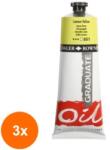 Daler-Rowney Set 3 x Culori in Ulei Graduate Daler Rowney - Primary Yellow - 38 ml (CUL-3xFL117038675)