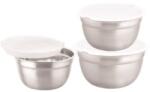 Grunberg Boluri Inox cu Capace din Plastic, 3 Bucati, Grunberg (IGR2436) Castron
