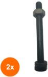 Rocast Set 2 x Surub + Piulita + 2 Saibe Otel-M30 X 100 (COR-2x14399030100S)