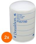 Donaldson Set 2 x Filtru Ulei P557780, Lungime 136 mm, Diametru Exterior 93 mm, Filet 3/4-16 un, Finetea 40 , Donaldson (RAJ-2XP557780)