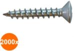 Rocast Set 2000 x Surub Pal Cap Semibombat Otel Zincat-3.0 X 12pz1 (COR-2000xX0021312S)
