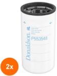 Donaldson Set 2 x Filtru Ulei P553548, Lungime 227 mm, Diam. Ext. 118 mm, Filet 2 1/4-12 un, Finetea 15 , Donaldson (RAJ-2xP553548)