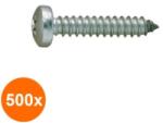 Rocast Set 500 x Surub Cap Bombat pentru Tabla 7981 Otel Zincat-3.5x 38 (COR-500x798103538S)