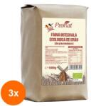Pronat Paper Pack Set 3 x Faina Bio Integrala de Grau, Pronat, 1 kg