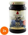 ZWERGENWIESE Set 2 x Gem BIO de Afine, Indulcit cu Sirop de Agave, 225 g, Zwergenwiese