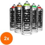 Kobra Set 2 x Vopsea Spray Acrilic Kobra HP, Bark, 400 ml (CUL-2xKBHP910)
