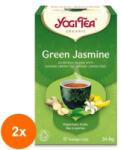 YOGI TEA Set 2 x Ceai Bio Verde cu Iasomie, Yogi Tea, 17 Plicuri, 30.6 g