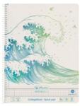 Pelikan Caiet A4, 70 File, Spirala, Matematica, Motiv Wave Greenline (HRZ-50033478)