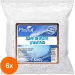 Pronat Foil Pack Set 6 x Sare de Mare Grunjoasa , 500 g