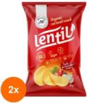 McLLOYD'S Set 2 x Chipsuri Eco Coapte din Linte Rosie cu Pesto din Rosii, McLloyd's, 85 g