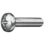 Rocast Surub cu Cap Bombat si Locas Cruciform din 7985, Otel Gr. 4.8, Zincat - M3 X 16 (79854316S)