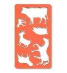 KOH-I-NOOR Sablon Mic cu 6 Animale Domestice, 2 x 120 x 210 mm (KH-K749 054)