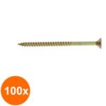 Rocast Set 100 x Surub Pal Cap Inecat Otel Zincat Galben-5x120Pz2 (COR-100xX0010P5120S)