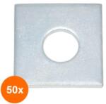 Rocast Set 50 x Saiba Patrata pentru Lemn DIN 436 Otel Zincat-26 (COR-50x0436026S)