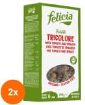Felicia Bio Set 2 x Paste Fusilli Bio Tricolore din Faina de Orez, 250 g, Felicia