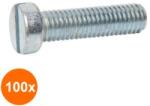 Rocast Set 100 x Surub Cap Cilindric Crestat 84 Otel Gr. 4.8 Zincat-M8 x 25 (COR-100x00844825S)