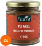 Pronat Glass Pack Set 2 x Amestec de Condimente pentru Pui Grill, 90 g