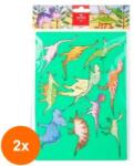 KOH-I-NOOR Set 2 x Sablon Dinozauri, 31 x 20 cm, Koh-I-Noor (HOK-2xKH-K982 014)