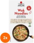 Arche Naturkuche - Asia Set 2 x Taitei pentru Wok, Bio, 250 g, Arche