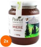 Pronat Glass Pack Set 2 x Miere de Mana Cruda 500g