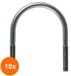 Rocast Set 10 x Colier u Zincat-tip A pentru Tevi- Similar 3570 M12 D 89 H 138 B 60 (COR-10xCUA.1289138S)