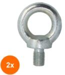 Rocast Set 2 x Surub de Ridicare DIN 580 Otel Zincat-M22 0580022S (COR-2x0580022S)