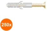 Rocast Set 250 x Combinatie Standard-Diblu + Holz Surub 10x50 + HZ Pal 6.0x60 (COR-250xAA.01110060S)