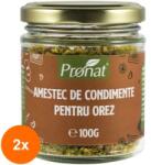 Pronat Glass Pack Set 2 x Amestec de Condimente pentru Orez, 100 g