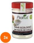 Pronat Pet Pack Set 3 x Faina Bio din Nuca de Cocos, Pronat, 130 g