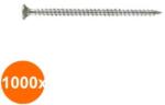 Rocast Set 1000 x Surub pal Total Filetat Cap Inecat Otel Zincat Alb-4 X 50pz2 (COR-1000xX001AT450S)