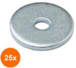 Rocast Set 25 x Saiba Plata Serie Mare 3d DIN 9021 Otel Zincat-33 (COR-25x9021033S)
