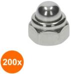 Rocast Set 200 x Piulita Infundata Autoblocare 986 Otel Gr. 6 Zincat-M5 (COR-200X098665S)