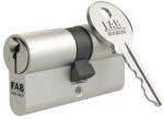 FAB Cilinderbetét, FAB 1.00*/DNm, 30/50 mm (összesen 80 mm), szatén nikkel, 3 db kulccsal, 5 pontos reteszelés, építőipari (TC252299)