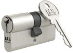 FAB Cilinderbetét, FAB 1.00*/DNm, 40/55 mm (összesen 95 mm), szatén nikkel, 3 db kulccsal, 5 pontos reteszelés, építőipari (TC252320)
