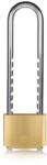 Yale Lakat, Yale Y110B/50/155/1, 50 mm, sárgaréz, hosszú kengyelű, 2 azonos zárszerkezet, edzett, korrózióálló, 3 db kulccsal (TC252342)