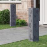 vidaXL Napelemmel működő LED ösvény világítás 2 pcs Antracit (879746)