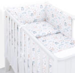 MT Textil MTT 3 részes ágyneműhuzat szett (100x135cm) - Bagoly és Nyuszi - babylion