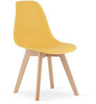  Mustársárga KITO szék bükkfa lábakkal