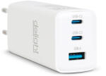 Delight Hálózati Adapter - USB-A 20W + Type-C PD45W gyorstöltéssel - fehér (55042) (55042)
