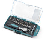 Bormann Dugókulcs és csavarfej készlet, 1/4" meghajtó, készlet 38 db (BHT1240)