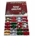  Karácsonyi Zokni Adventi Naptár Vicces Zokni Naptár 24 (6977652567370)