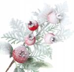 Hurtnet Havas ág kompozíció nád ág karácsonyi dekoráció 28cm galagonya (3636)