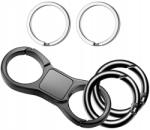  Karabiner Kulcstartó, grafit színű, kulcskarikákkal (16484213)