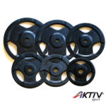 AktivSport Gumírozott súlyzótárcsa 25 kg 51 mm Súlytárcsa