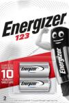 Energizer CR123 3V fényképezőgép elem 2db/csomag Lithium