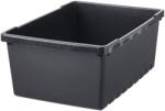 IKEA Doboz Tároló, fekete, 35×25×14cm, 9l, műanyag (904.407.64)